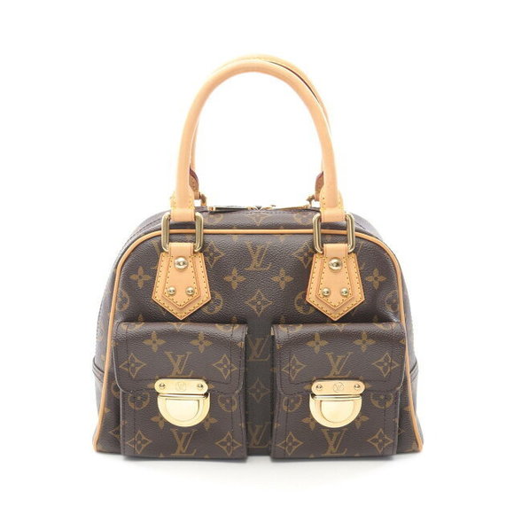 Louis Vuitton Manhattan handbag Leather Monogram brown - Picture 1 of 7